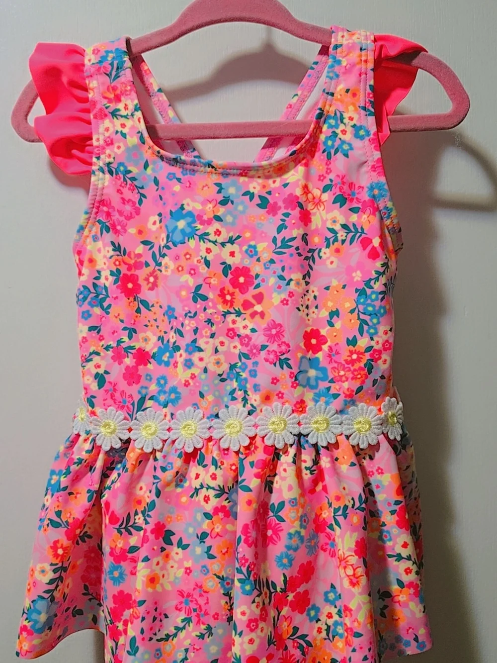 Magic Kids One-Piece Swimsuit in Pink and Multicolor